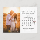 Carte Postale Enregistrer la date Juin 2022 Calendrier Mois Coeu (Devant)