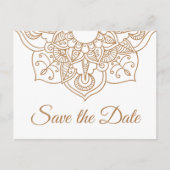 Carte Postale Enregistrer la date Mandal Mariage Fiançailles Bro (Devant)