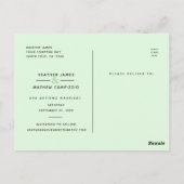 Carte Postale Enregistrer la date Mariage désorganisé Script Pho (Dos)