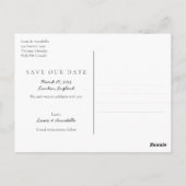 Carte Postale Enregistrer la date mars 2023 Calendrier Mois Cart (Dos)