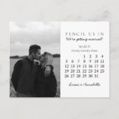 Carte Postale Enregistrer la date mars 2023 Calendrier Mois Cart (Devant)