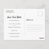 Carte Postale Enregistrer la date Mason Jar String Lights Rustic (Dos)