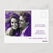 CARTE POSTALE ENREGISTRER LA DATE SIMPLE MODERNE DESIGN (Dos)