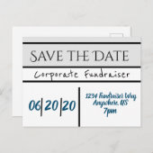 Carte Postale Enregistrer la date Société/Société (Devant / Derrière)