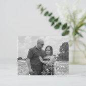 Carte Postale Enregistrer la flèche du coeur de la date Script à (Debout devant)