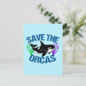 Carte Postale Enregistrer la mignonne des orques (Debout devant)