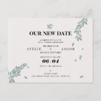 Enregistrer La Nouvelle Date Reprogrammée Mariage 