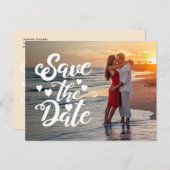 Carte Postale Enregistrer la photo manuscrite du Mariage de date (Devant / Derrière)