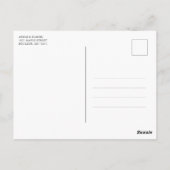 Carte Postale Enregistrer la photo Mariage date (Dos)