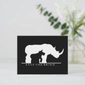 Carte Postale Enregistrer Le Rhino (Debout devant)