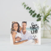 Carte Postale Enregistrer le script de date taches photo (Debout devant)