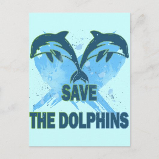 CARTE POSTALE ENREGISTRER LES DOLPHINS (Devant)