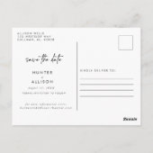 Carte Postale Enregistrer L'Invitation Date (Dos)