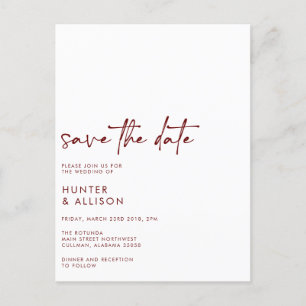 Carte Postale Enregistrer L'Invitation Date