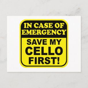 Carte Postale Enregistrer mon cello