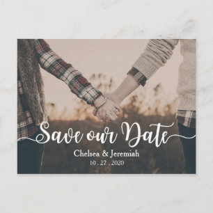 Carte Postale Enregistrer notre code blanc de date