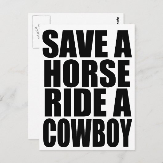 CARTE POSTALE ENREGISTRER UN CHEVAL À COURSE (Devant / Derrière)