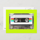 Carte Postale enregistreur à cassettes 80s (Devant / Derrière)