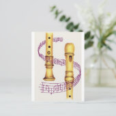 Carte Postale Enregistreur et musique (Debout devant)