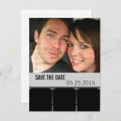 Carte postale "Enregistrez la date" avec photo de  (Devant / Derrière)