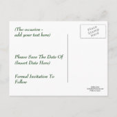 Carte postale Enregistrez la date Lama joli animal (Dos)