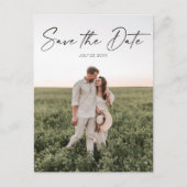 Carte postale Enregistrez la date - Script minimal (Devant)