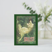 Carte Postale Enrôler la Seconde Guerre mondiale (Debout devant)