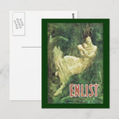 Carte Postale Enrôler la Seconde Guerre mondiale (Devant / Derrière)