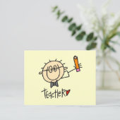 Carte Postale Enseignant (Debout devant)