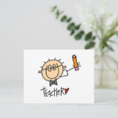 Carte Postale Enseignant (Debout devant)