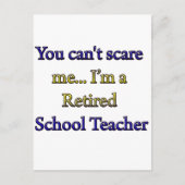 CARTE POSTALE ENSEIGNANT À LA RETRAITE (Devant)
