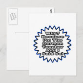 Carte Postale Enseignant Allemand... Parce Que Je L'Ai Dit (Devant / Derrière)