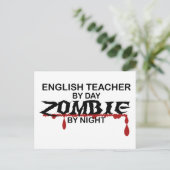 Carte Postale Enseignant anglais Zombie (Debout devant)
