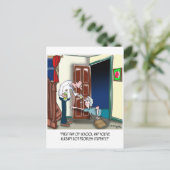 Carte Postale Enseignant après le premier jour de l'école (Debout devant)