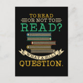 Carte Postale Enseignant de lecture - Lire ou ne pas lire (Devant)