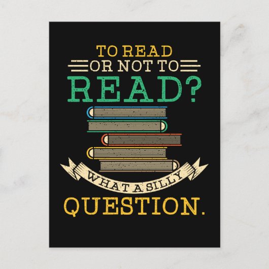 Carte Postale Enseignant de lecture - Lire ou ne pas lire (Devant)