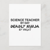 Carte Postale Enseignant des sciences mort Ninja (Devant)