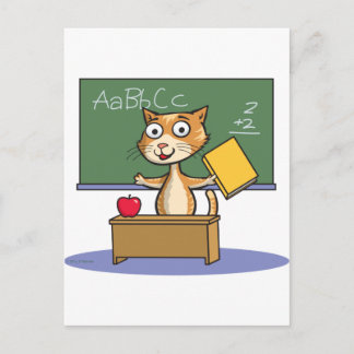 Carte Postale Enseignant en chats