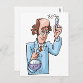 Carte Postale Enseignant en chimie (Devant / Derrière)