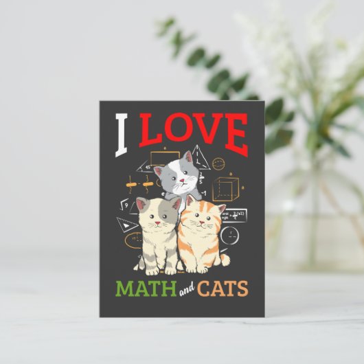Carte Postale Enseignant en science des animaux et en mathématiq (Debout devant)