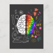 Carte Postale Enseignant en sciences du cerveau de l'artiste col (Devant)