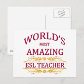 Carte Postale Enseignant ESL (Devant / Derrière)