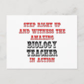 Carte Postale Enseignant Extraordinaire En Biologie En Action (Devant)
