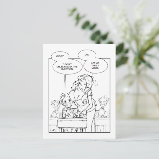 Carte Postale Enseignant Fave (Debout devant)