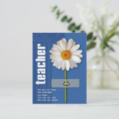 Carte Postale Enseignant Merci. Smiling Daisy (Debout devant)