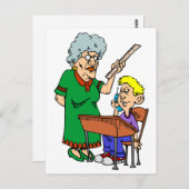 Carte Postale Enseignant moyen (Devant / Derrière)