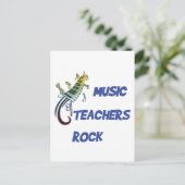 CARTE POSTALE ENSEIGNANTS DE MUSIQUE ROCK (Debout devant)