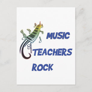 CARTE POSTALE ENSEIGNANTS DE MUSIQUE ROCK