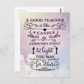 Carte Postale Enseignants du Merci (Devant / Derrière)