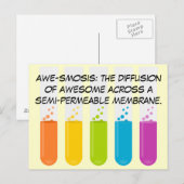 Carte Postale Enseignants en biologie et en chimie : La science  (Devant / Derrière)